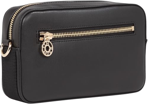 Tommy Hilfiger Bolso con asa Mujer Distinct Camera Bag con Correa para el Hombro, Negro (Black), Talla Única