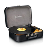 Tocadiscos Lenco Classic Phono TT-116 Bluetooth con 3 velocidades, 33, 45 y 78 RPM, Tocadiscos de Vinilo Vintage, Salida RCA, Altavoz estéreo, Negro