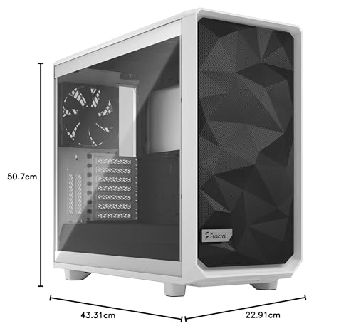 Fractal Design Meshify 3 White TG Clear Tint - Computer Case