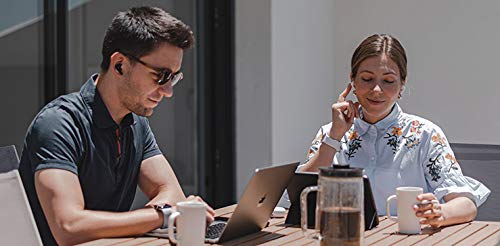 LG TONE Free FN5 Auriculares True Wireless con autolimpieza UVnano que elimina el 99,9% de las bacterias, tecnología Meridian Sound, doble micrófono para llamadas en la oficina y carga rápida en negro