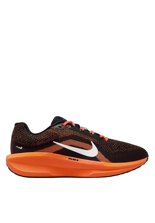Nike Winflo 11 Straßenlaufschuh für Herren, Zapatillas para Correr Hombre, Black White Anthracite Total Orange, 44 EU