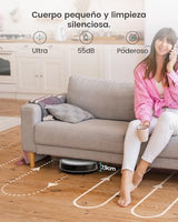 LEFANT Robot Aspirador M310G, 4500 Pa Aspirador Robot, Robot Vacuum Cleaner con Navegación PSD, 150 min Autonomía, Wi-Fi, sin Fregado; Ideal para pelos de Mascota, Alfombras y Suelos Duros