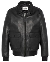Schott NYC LCAVIATION24 - Chaqueta de piel, color negro, Negro, S