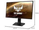 ASUS TUF Gaming VG27AQ - Monitor de 27 pulgadas, WQHD (2560x1440), 165 Hz, Extreme Low Motion Blur Sync, G-SYNC, Adaptive-sync, 1 ms (MPRT), HDR10