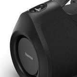 Hama Altavoz móvil inalámbrico IPX6, estéreo, Bluetooth 5.0, portátil, 60 W, Manos Libres, batería Duradera, para Fiestas, batería Externa integrada, Mini Jack de 3,5 mm, AUX, Color Negro