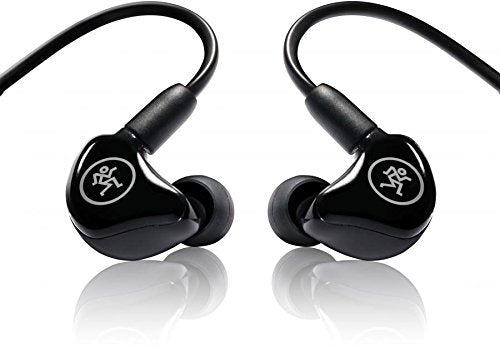 MACKIE MP-120 monitores intraurales (IEM) con aislamiento acústico y conectores MMCX giratorios