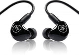 MACKIE MP-120 monitores intraurales (IEM) con aislamiento acústico y conectores MMCX giratorios