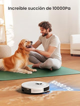 LEFANT Robot Aspirador y Fregadora M2S Pro, Navegación dToF, Autovaciado 8 Semanas, Evitación Obstáculos 190°PSD, Limpieza Personalizada, Mapeo Multiplanta, 10000Pa, 240min, WiFi/App/Alexa