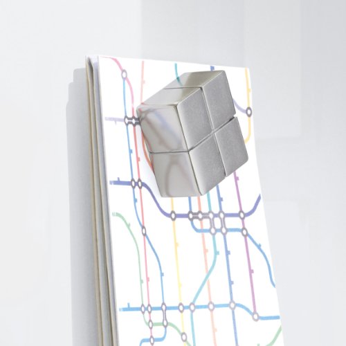 SIGEL GL520 Pizarra de cristal megnética di vetro / whiteboard, 150 x 100 cm, apenas aparecen reflejos, blanco mate - Artverum