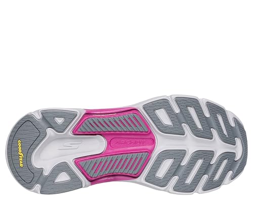 Skechers MAX Cushioning Arch Fit 2.0 Cambridge, Zapatillas Mujer, Gray Textile/Pink Trim, 39 EU