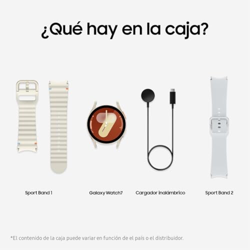 Samsung Galaxy Watch7 4G LTE + Correa - Smartwatch 40mm, Control de Salud, Seguimiento Deportivo, Beige (Versión Española)