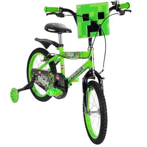 Huffy Minecraft Bicicleta para niños, Verde, Medium