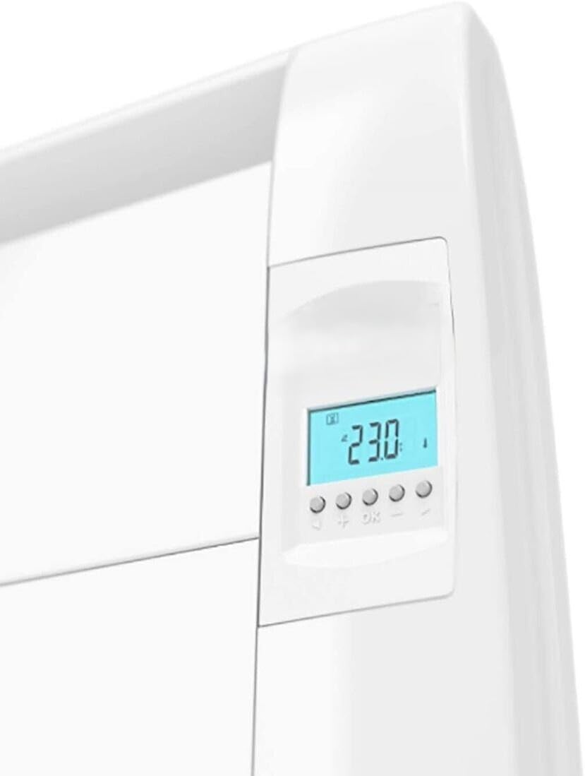 Emisor térmico 900W sin fluido, eficiente, seguro y compacto, ideal para calentar espacios reducidos y mantener una temperatura agradable.