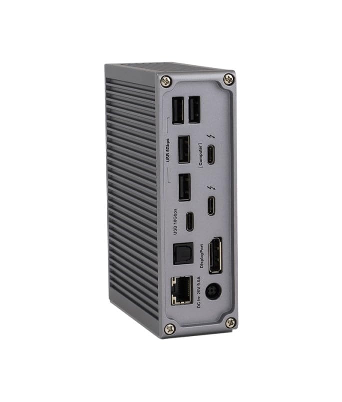 CalDigit TS3 Plus - Thunderbolt 3 Dock - 85W de Recarga, 7X Puertos USB 3.1, USB-C Gen 2, DisplayPort, Ranura para Tarjetas SD UHS-II, LAN, Salida Óptica, con Cable de 0.7m (Space Grey)