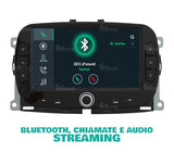 Radio de Coche para Fiat New 500 Android GPS Bluetooth WiFi USB Dab+ Touchscreen 7" 8core Carplay AndroidAuto