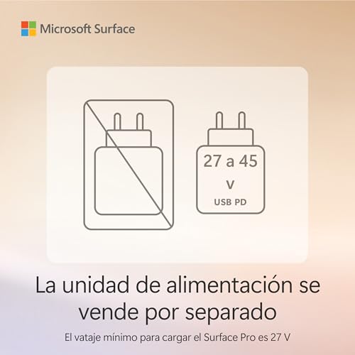 Microsoft Surface Pro | Copilot+ PC | Pantalla táctil LCD 12” | Snapdragon X Plus | 16GB RAM | Almacenamiento de 512GB | Último Modelo | Platino
