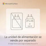 Microsoft Surface Pro | Copilot+ PC | Pantalla táctil LCD 12” | Snapdragon X Plus | 16GB RAM | Almacenamiento de 256GB | Último Modelo | Platino