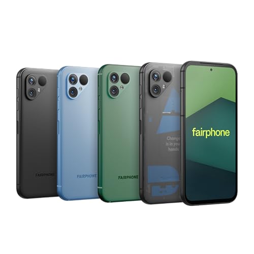 Fairphone 5 5G Smartphone sostenible (Pantalla de 6,46", cámara Dual de 50 MP, 6GB/128GB, 4200 mAh, Android 14) Incl. Destornillador iFixit, Verde Musgo