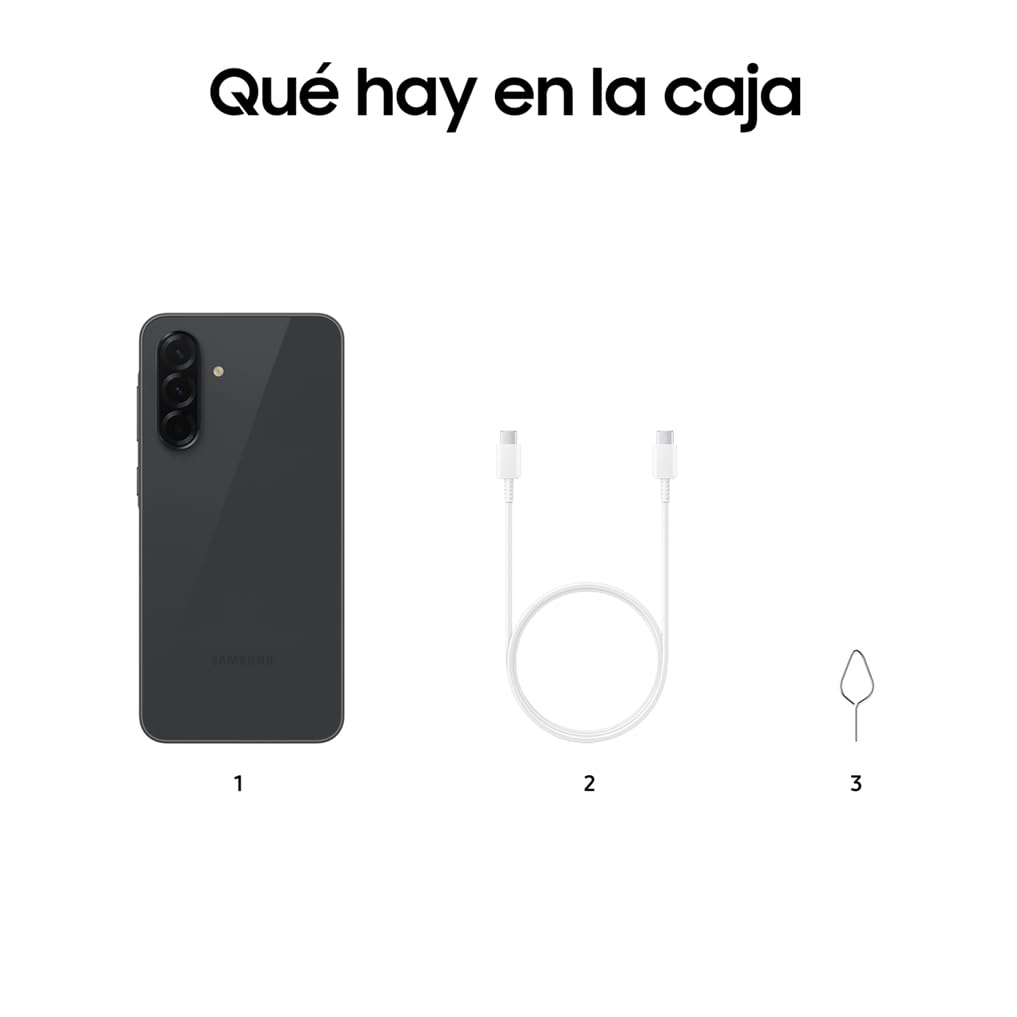 Samsung Galaxy A36 5G 128GB Teléfono Móvil, 6GB RAM, 50MP Cámara, Negro, Garantía del Fabricante 3 Años + 1 Año Extra
