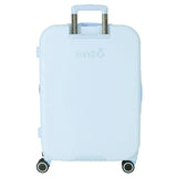Disney Mickey Happiness Maleta Mediana Azul 48x70x28 cms Rígida ABS Cierre TSA Integrado 79L 4,32 kgs 4 Ruedas Dobles
