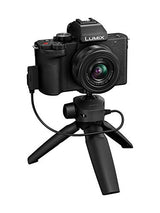 Panasonic Cámara de sistema Lumix DC-G110VEG-K (20 MP, 4K, estabilizador de imagen, táctil de 7,5 cm, objetivo de 12-32 mm, empuñadura de trípode, negra)