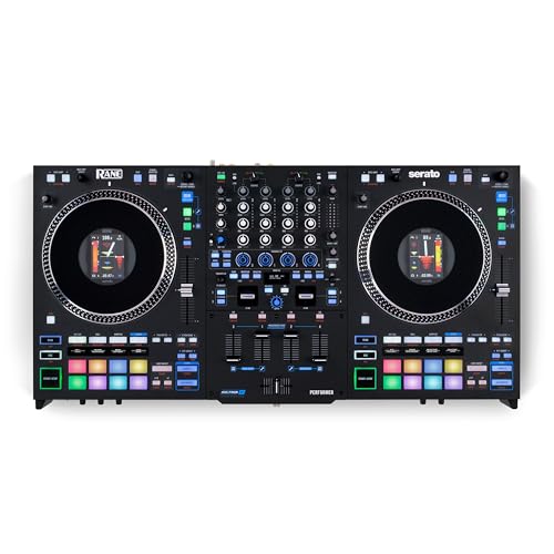RANE PERFORMER Controlador DJ motorizado de 4 canales, platos 7" con displays, faders Precision Feel, Stem Split, FX Avanzado, Serato DJ Pro incluido