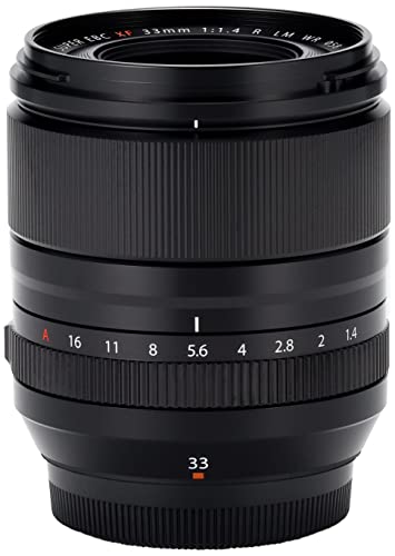 Fujifilm FUJINON XF33mmF1.4 R LM WR, Negro