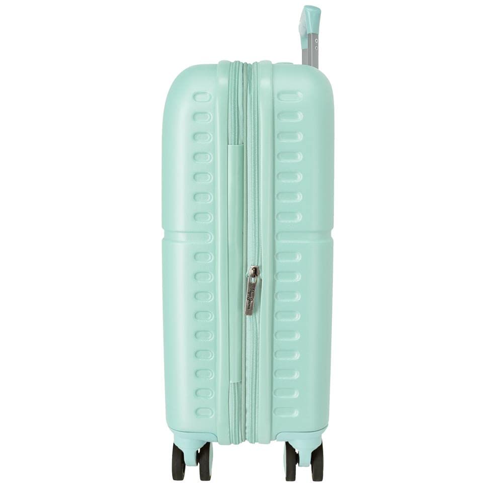 Pepe Jeans Chest Maleta de cabina azul 40x55x20 cms Rígida ABS Cierre TSA integrado 37L 2,74 kgs 5 Ruedas dobles Equipaje de Mano