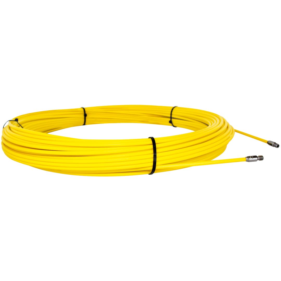 Runpotec 20314 - Recambio Guia de fibra de vidrio, 4.5 mm y 60 metros longitud, manguitos extremos con rosca RTG, diámetro 6 mm