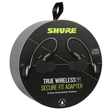 Shure Adaptador inalámbrico True (Gen 2) para auriculares aislados de sonido, ajuste sobre el oído, Bluetooth 5 tecnología inalámbrica, duración de la batería larga (RMCE-TW2-EFS)