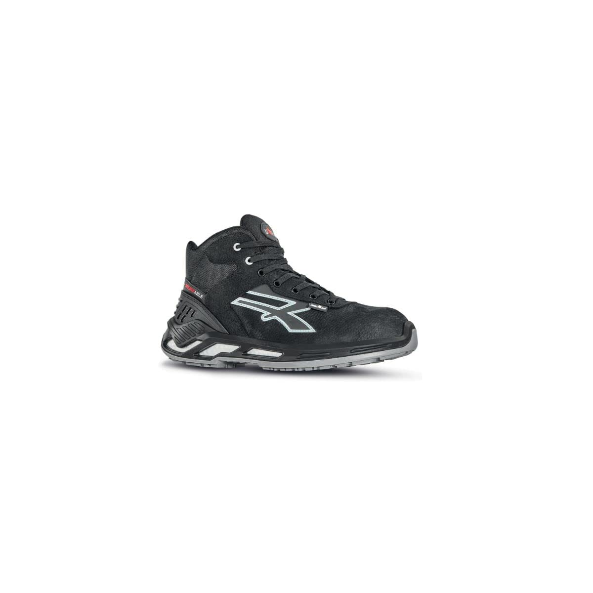 U-Power - Chaussures de sécurité hautes légères et Confortables Arden - Usage général - S3 SRC Ci ESD 43 Gris Foncé