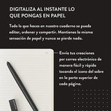 Moleskine Smart Writing Set, Libreta Inteligente con Bolígrafo Inteligente Incluido, Cuaderno Digital de Moleskine con Páginas a Rayas, Grande, 13x21 cm, Negro