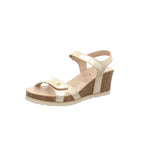 Panama Jack Julia Shine, Sandalia de cuña Mujer, Oro B003, 37 EU
