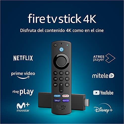 Amazon Fire TV Stick 4K con mando por voz Alexa (incluye controles para el televisor), 1.ª generación