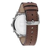 Tommy Hilfiger Reloj Analógico de Cuarzo Multifunción para Hombre con Correa de Cuero Marrón - 1791741