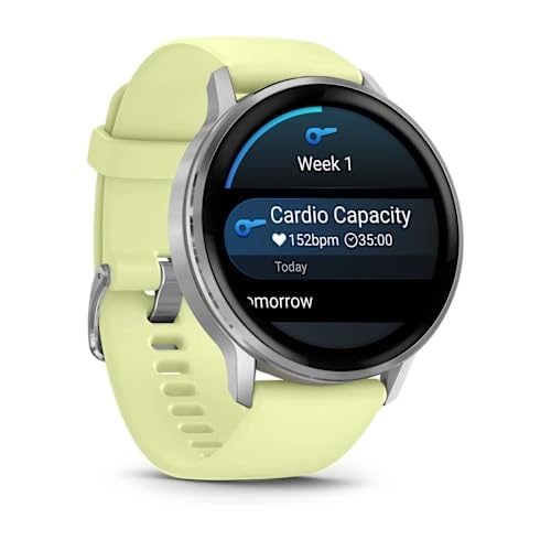 Garmin Venu 4, 45 mm, Smartwatch Premium con GPS, Pantalla táctil AMOLED, Diseño de Acero Inoxidable, Linterna LED, Funciones avanzadas de Salud y Forma física, 14 días de autonomía, Amarillo