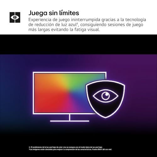 LG 27GS93QE-B - Monitor Ultragear, Monitor OLED, 27 Pulgadas, 2560x1440, 16:9, 0,03 ms, 240 Hz, Clasificación F, G-Sync Compatible y FreeSync Premium Pro, Morado Grisáceo, Negro - Flat