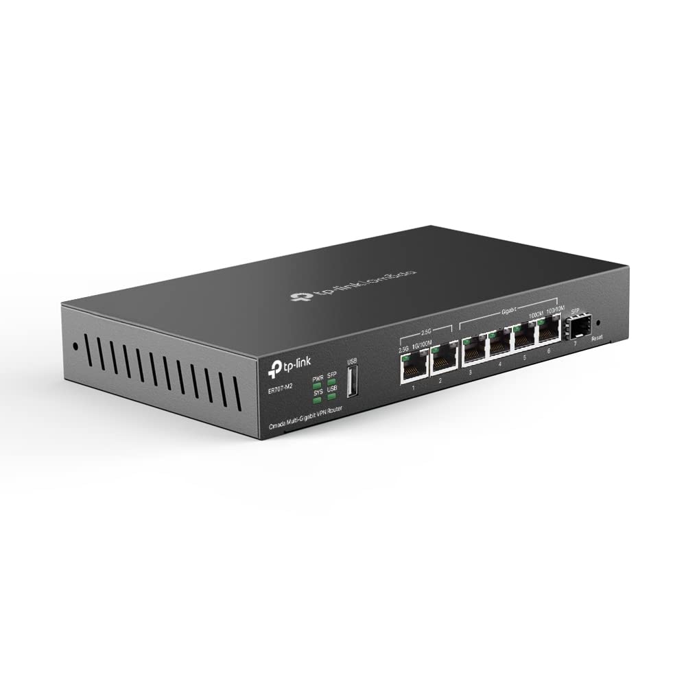 TP-Link ER707-M2 Router VPN Omada Multi-Gigabit 2.5G Negro