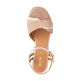 Geox Sandalias D New ERAKLIA 80 D con tacón, color nude, talla 37 EU, color carne, 37 EU