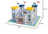 roba Gran Castillo 3 en 1 Divisible en dos Castillos - Juego de Construcción de Madera - Desde los 3 años