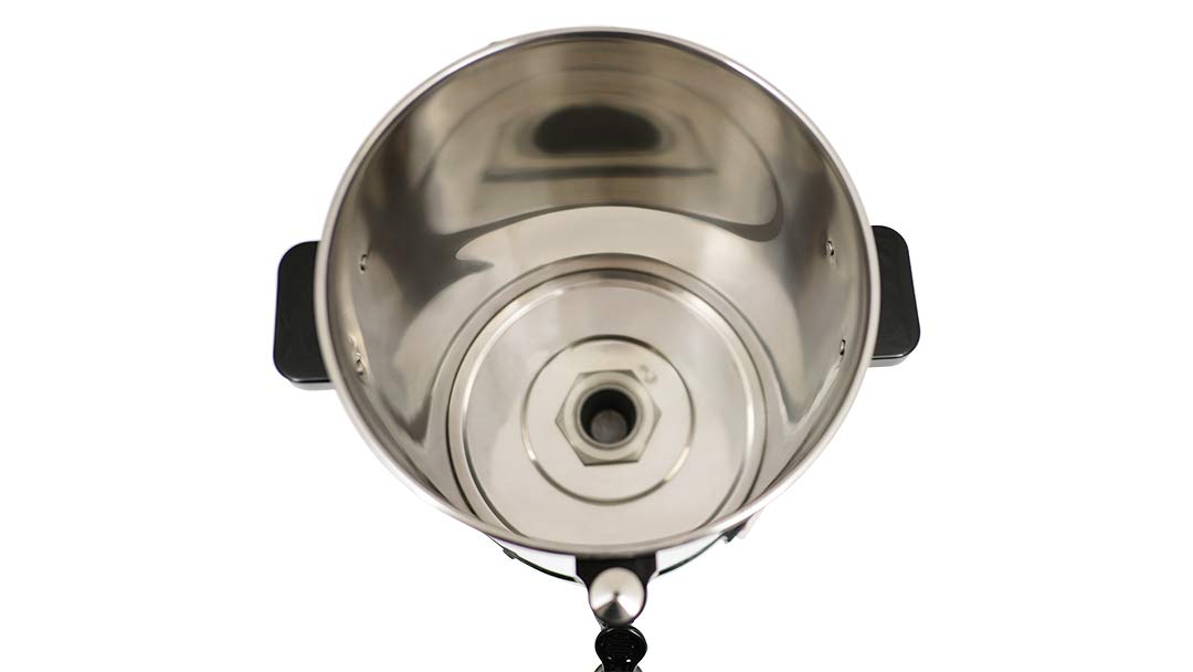 Saro Cafetera Gastro con filtro redondo, modelo Saromica 6005, cafetera industrial (6,75 litros, 40 tazas de café, función de preparación y conservación del calor), plata 317-1000
