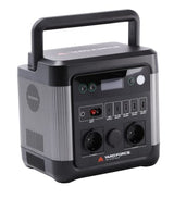 Yard Force 1200W Portable Power Station with 22.2V / 43.5Ah Lithium-Ion battery, triple USB ports and dual AC output - LX PS1200