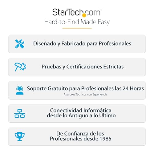 StarTech.com Adaptador USB de Crash Cart - Vídeo y Transferencia de archivos - Adaptador de Crash Cart para Ordenador Portátil - Adaptador KVM de Crash Cart para Sala de Servidores (NOTECONS02)
