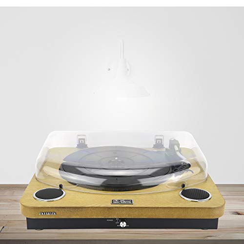 AIWA GBTUR-120WDMKII: Tocadiscos de Madera, Bluetooth, 3 velocidades, radio FM, SD y USB
