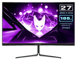 Oversteel - KRYPTO Monitor Gaming QLED 27'' QHD (2560x1440), Panel VA, 16:9, Curvo R1500, 1ms, 144 Hz, 2x HDMI, Display Port, Negro