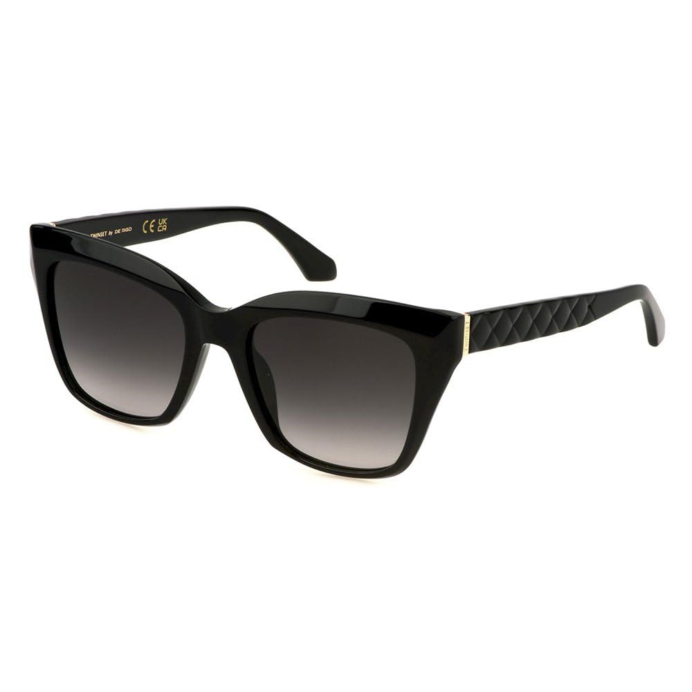 TWINSET STW027 Gafas, Shiny Black, 53 para Mujer