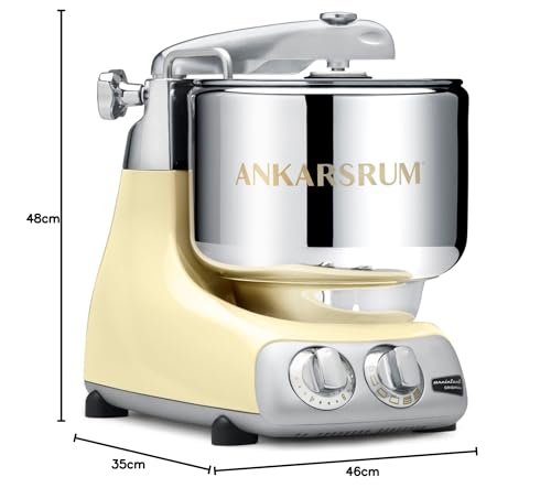 Ankarsrum AKR 6230 CR Assistent Original AKM6230 Kitchen Machine-Creme (C), plástico, 7 L