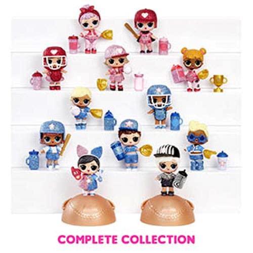 L.O.L. Surprise! All-Star Colección Deporte Serie 1, Equipo de béisbol con 12 muñecas, Más de 90 sorpresas, tarjetas coleccionables, ropa y accesorios, Edad: 3+ años , Exclusivo en Amazon