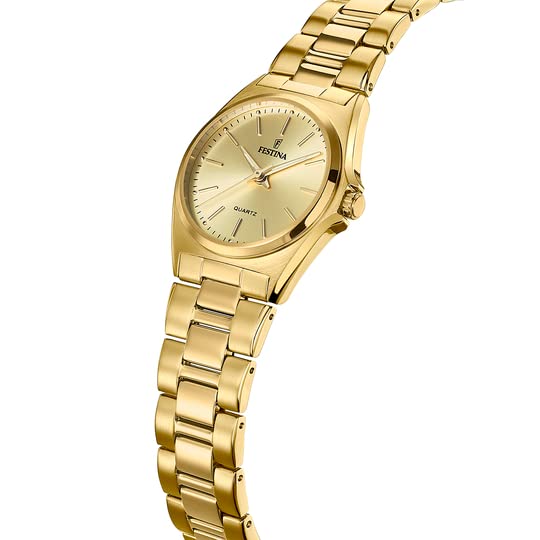 Reloj FESTINA para Mujer F20557/3 Acero Clasico Caja de Acero Inoxidable 316l Dorado Correa de Acero Inoxidable 316l Dorado