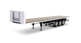 Carson-Fahrzeug 500907650 3 Ejes Cama Plana III Acero impresión RC, semirremolque, Escala 1:14, Piezas de Tuning, Accesorios, construcción de Modelos, Fabricado en Alemania, Multicolor, L